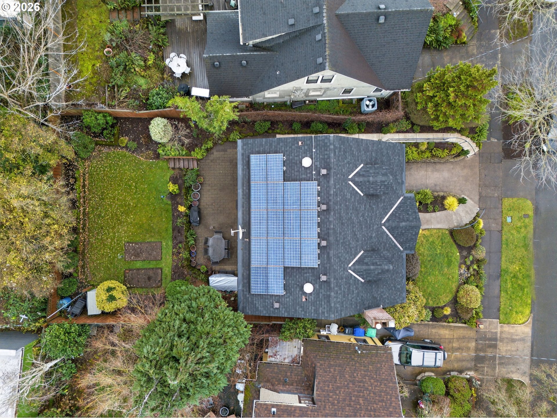 728 Northeast Royal Court Portland, OR 97232 - Photo 44 of 48 an aerial view of a house