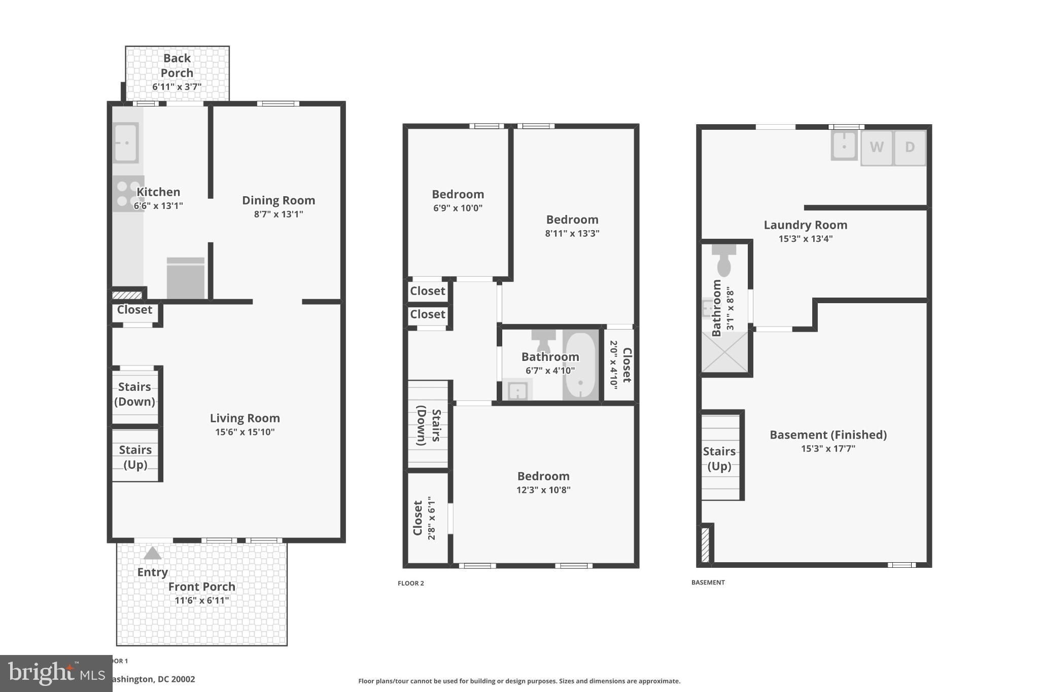 2521 Benning Road Northeast Washington, DC 20002 - Photo 2 of 22 Charming multi-level home layout blueprint.