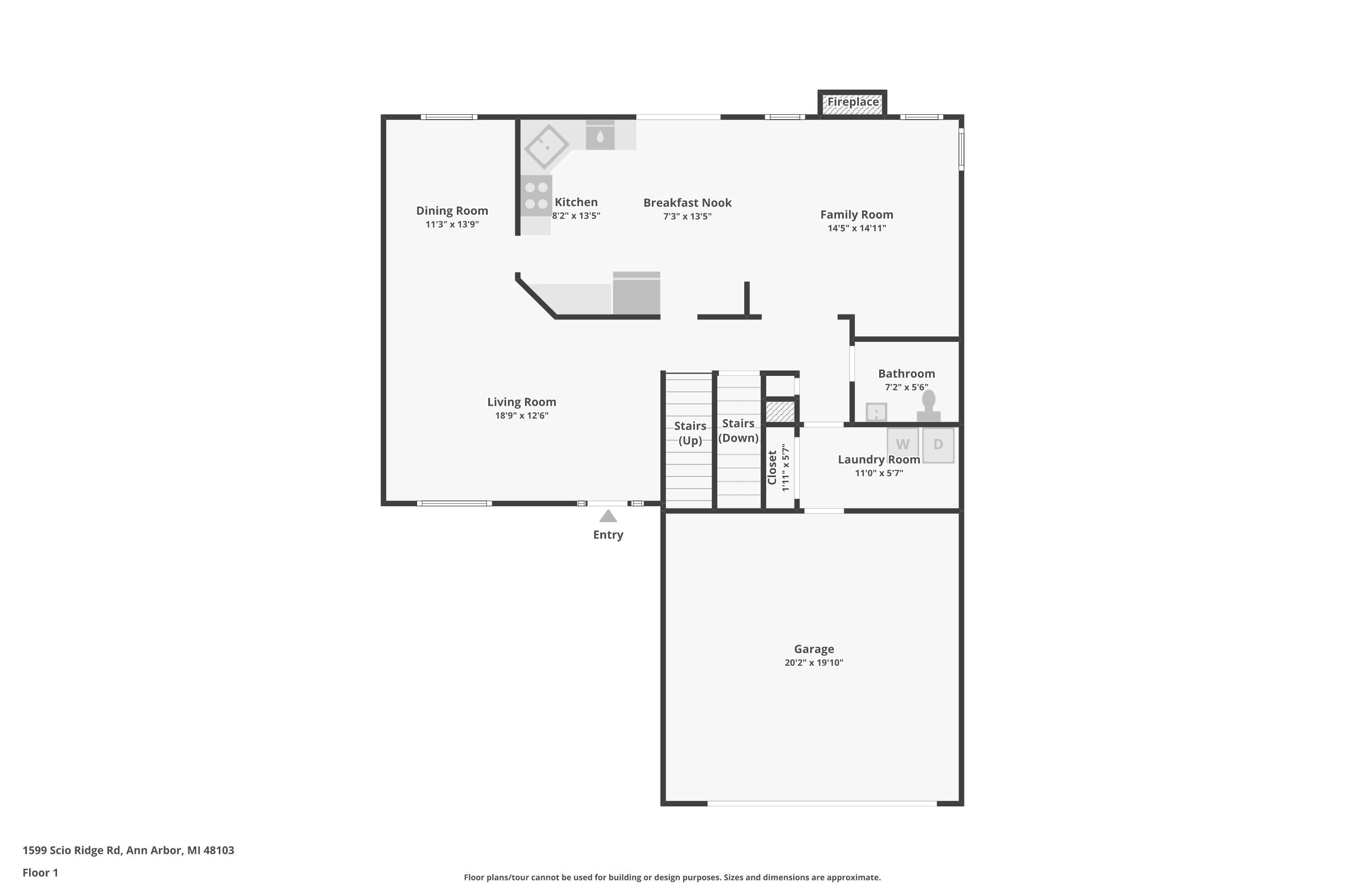 1599 Scio Ridge Road Ann Arbor, MI 48103 - Photo 17 of 45 1-floor-1