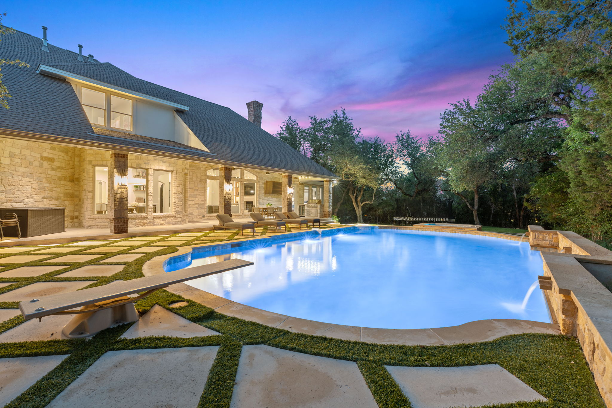 11501 Turtle Lane Austin, TX 78726 - Photo 35 of 37 a view of a pool with a table and chairs