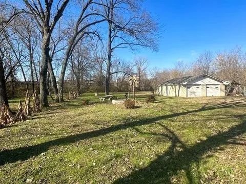 a big yard with lots of green space