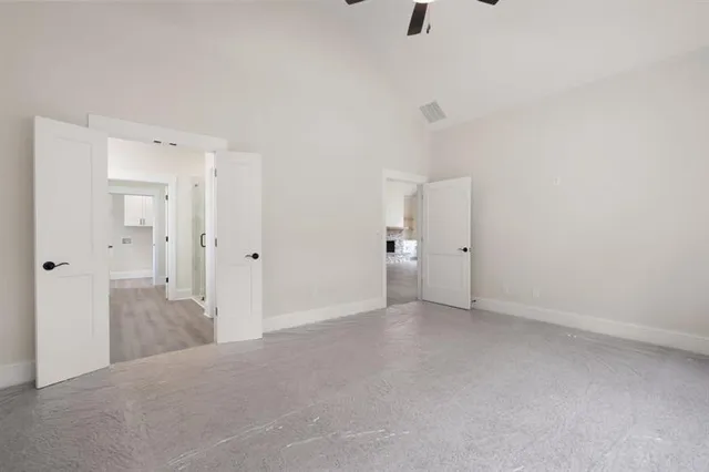 a view of a bathroom with a shower