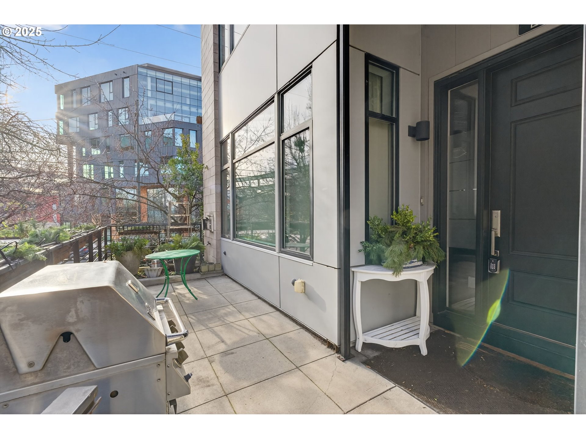 a picture of outdoor space with seating area