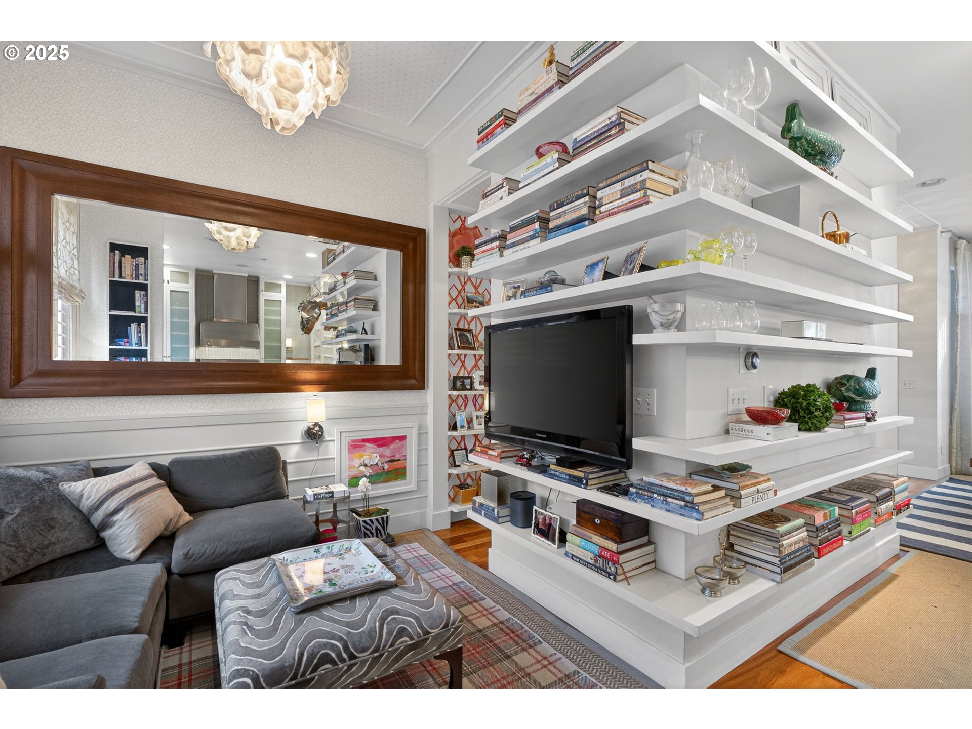 2018 Northwest 16th Avenue Portland, OR 97209 - Photo 16 of 48 a living room with furniture and a flat screen tv