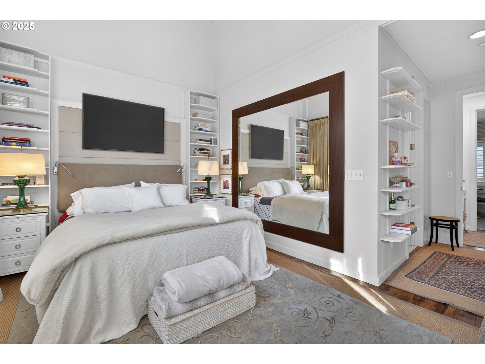 2018 Northwest 16th Avenue Portland, OR 97209 - Photo 21 of 48 a bedroom with a bed and a television