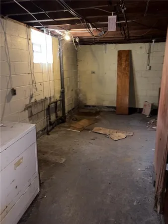 a view of storage and utility room