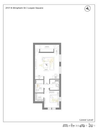 a black and white photo of a floor plan