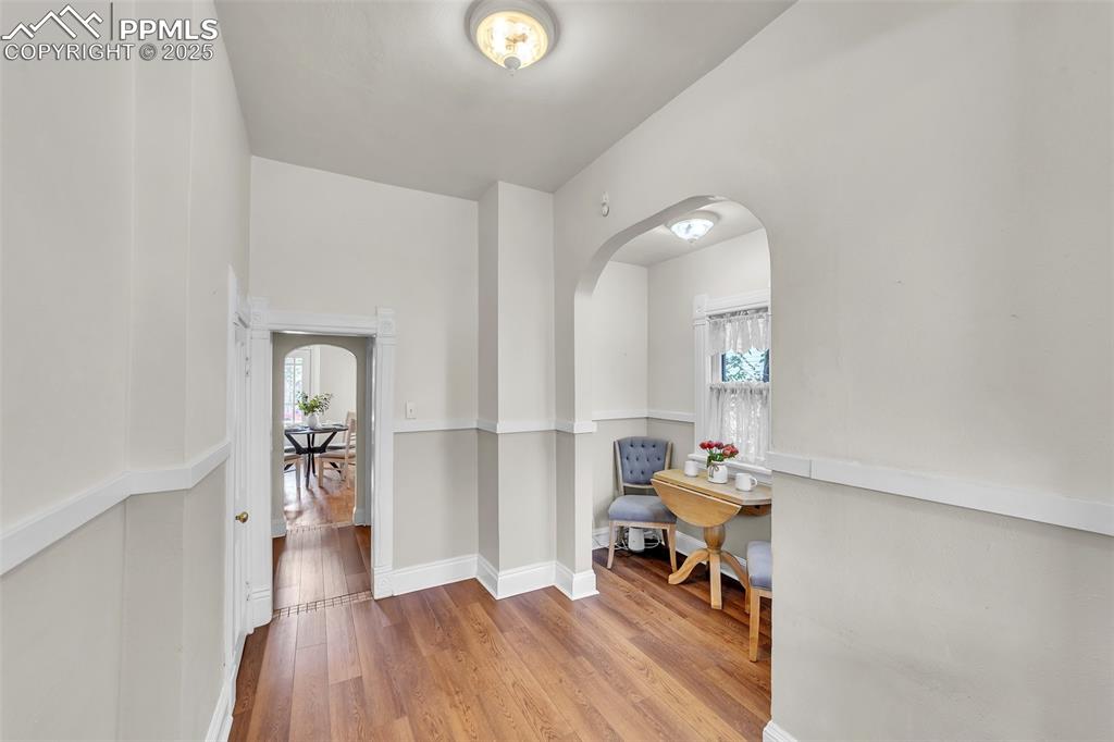 319 South Institute Street Colorado Springs, CO 80903 - Photo 13 of 49 a living room with furniture and a wooden floor