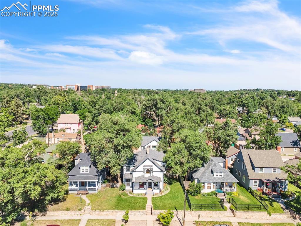 319 South Institute Street Colorado Springs, CO 80903 - Photo 42 of 49 an aerial view of multiple house
