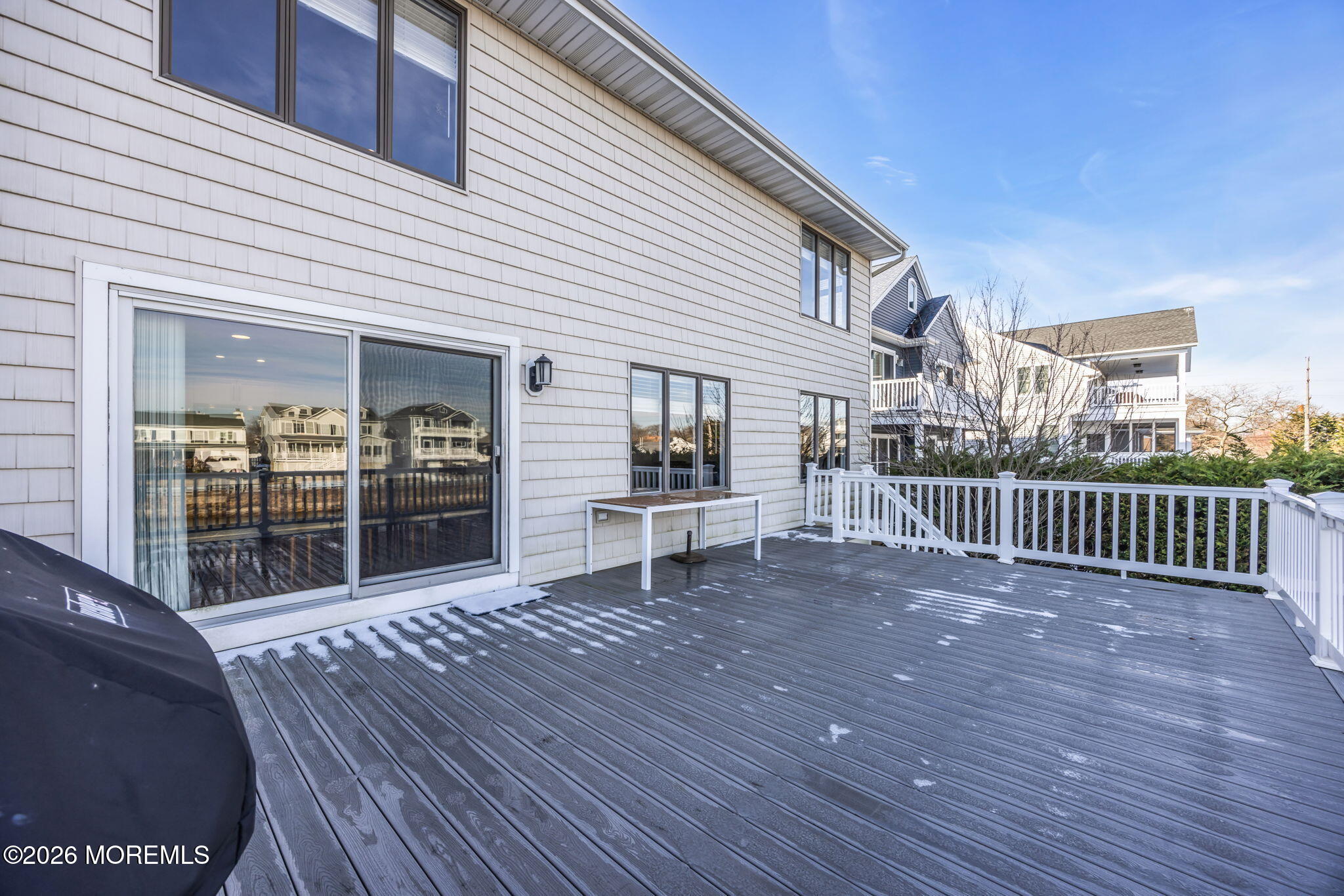 211 Forman Avenue Point Pleasant Beach, NJ 08742 - Photo 39 of 69 a view of a deck with wooden floor and seating space