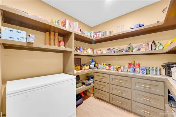 a room with storage and utility