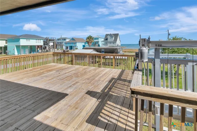 a view of a balcony with city view
