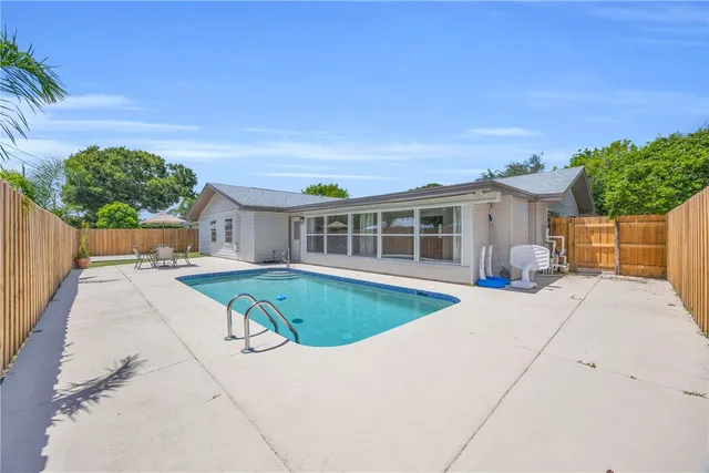 a house view with a garden space