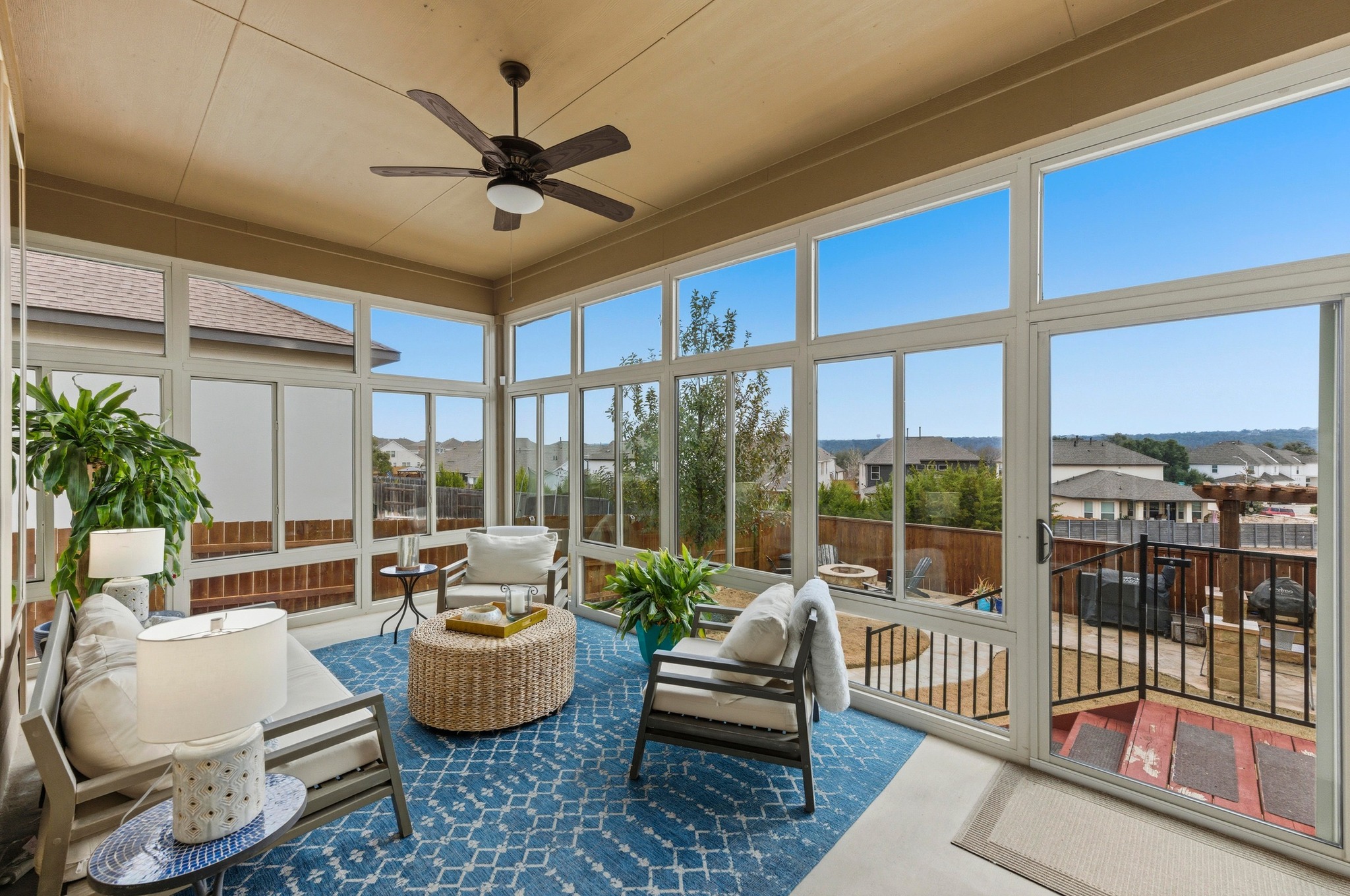 348 Panzano Drive Georgetown, TX 78628 - Photo 14 of 35 a living room with furniture and a large window