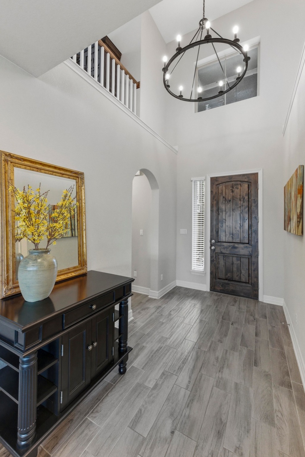 348 Panzano Drive Georgetown, TX 78628 - Photo 28 of 35 a view of room with window and wooden floor