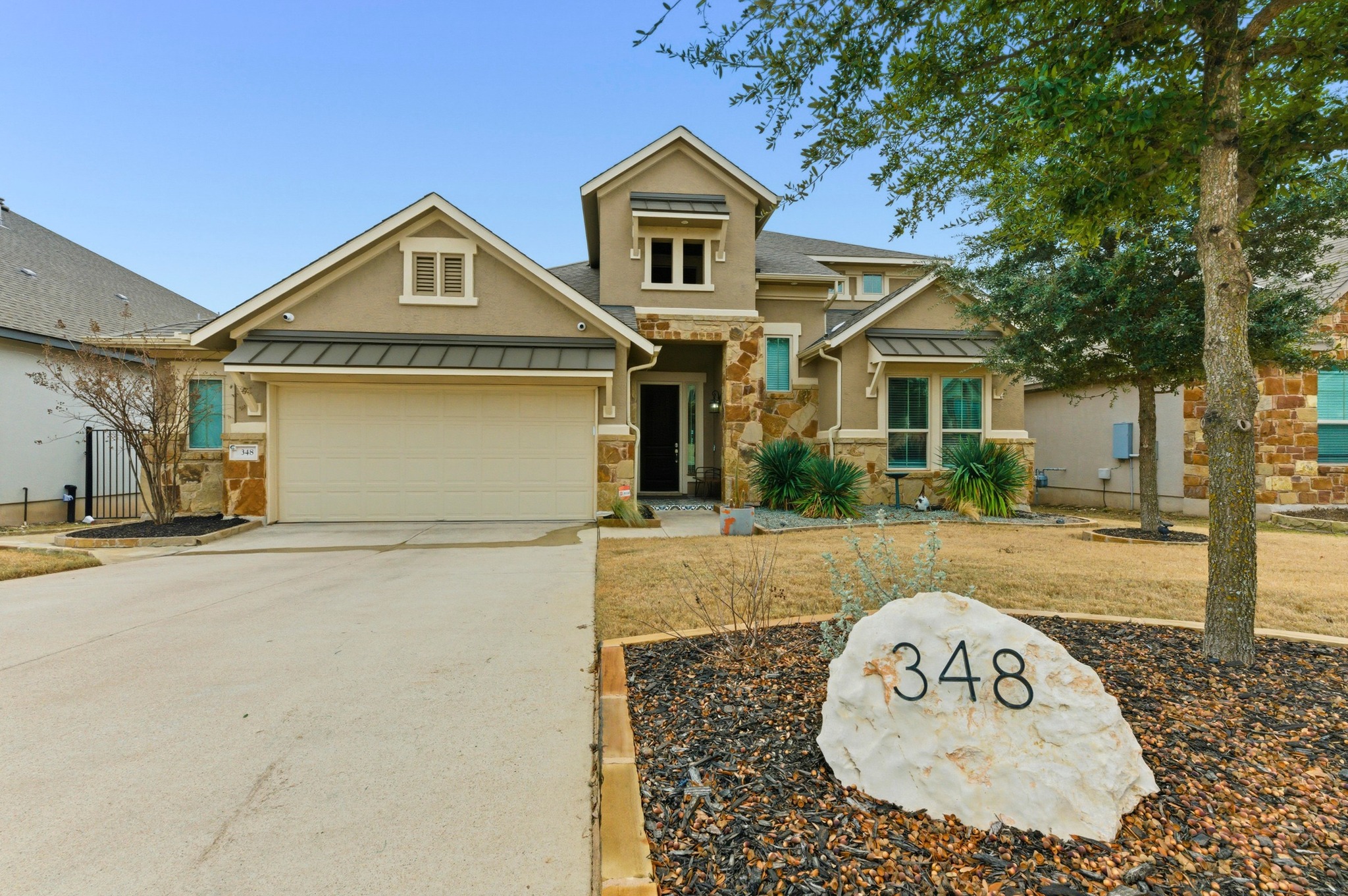 348 Panzano Drive Georgetown, TX 78628 - Photo 3 of 35 a view of a house with a yard