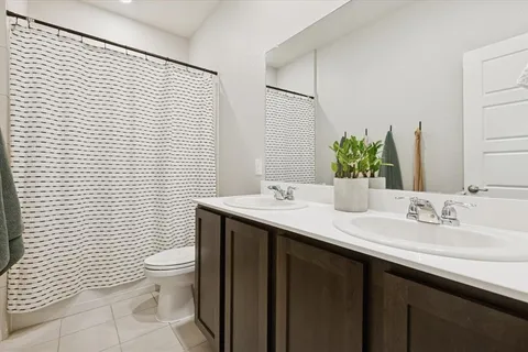 a bathroom with a sink toilet and mirror