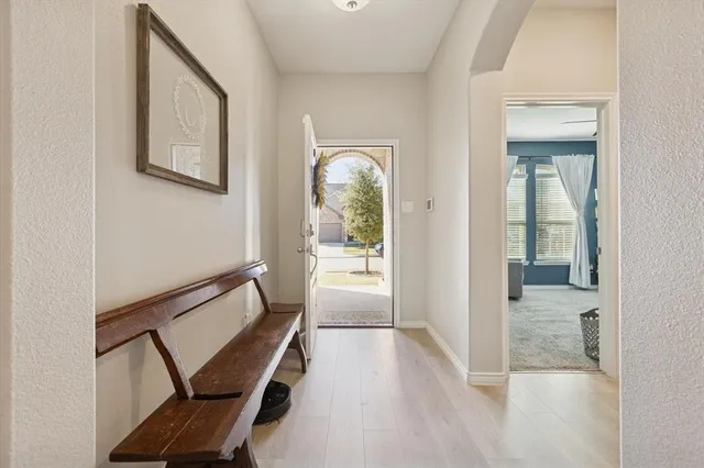 a view of a hallway with interior of the house