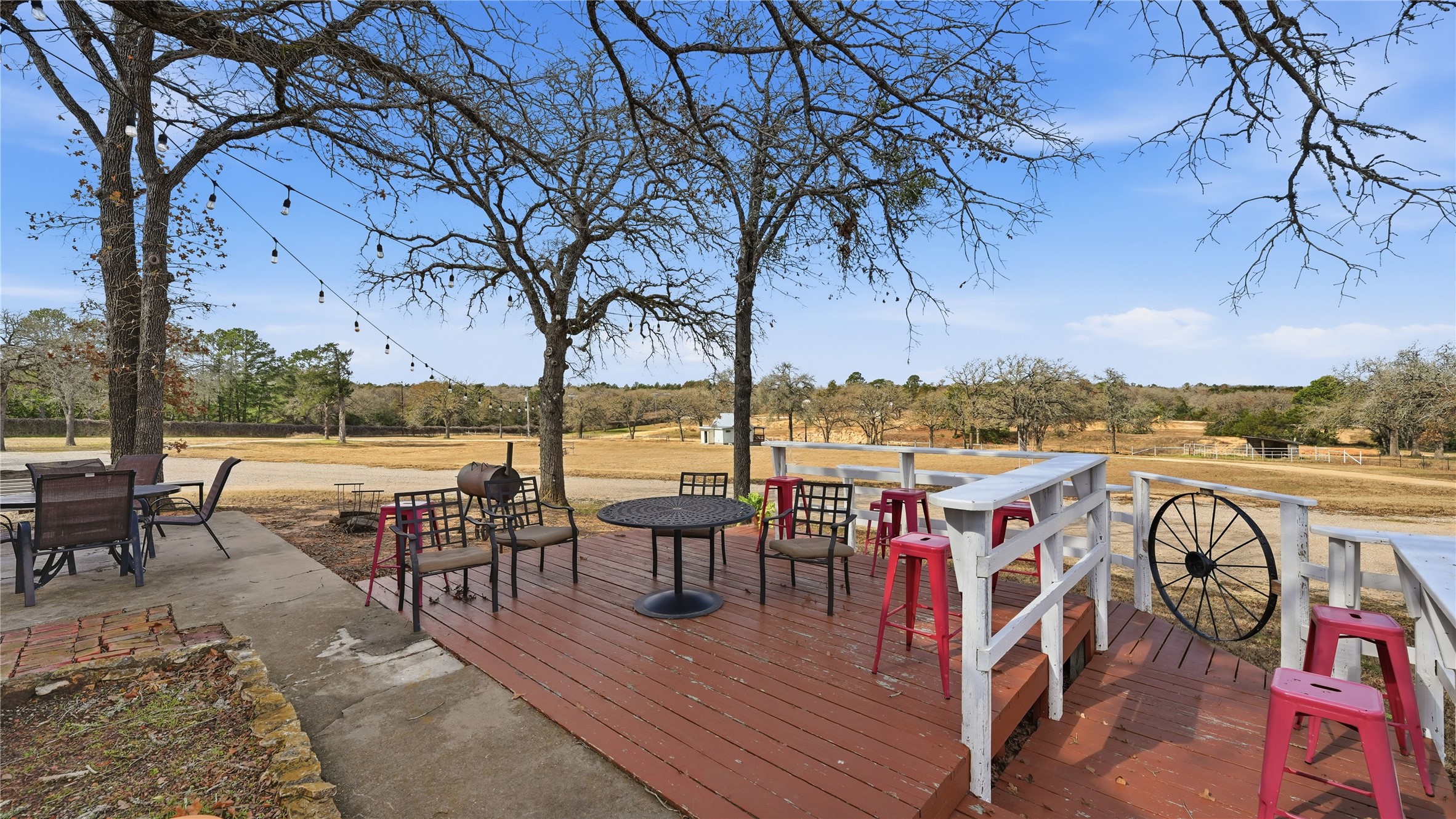 182 Little Ranch Road Red Rock, TX 78662 - Photo 17 of 40 Wooden deck featuring outdoor dining space
