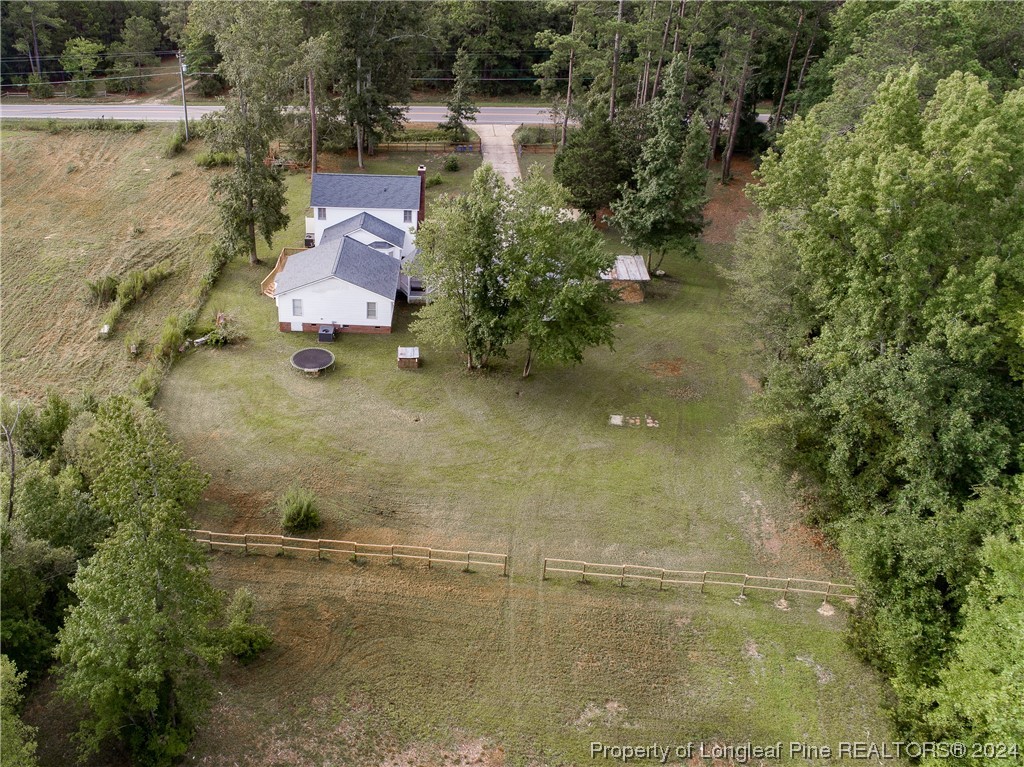 1177 Palestine Road Linden, NC 28356 - Photo 44 of 46 an aerial view of a house with a yard