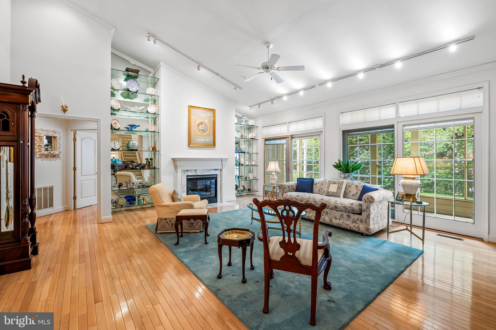 16 Roland Green, Unit 8 Baltimore, MD 21210 - Photo 8 of 55 a living room with fireplace furniture and a large window