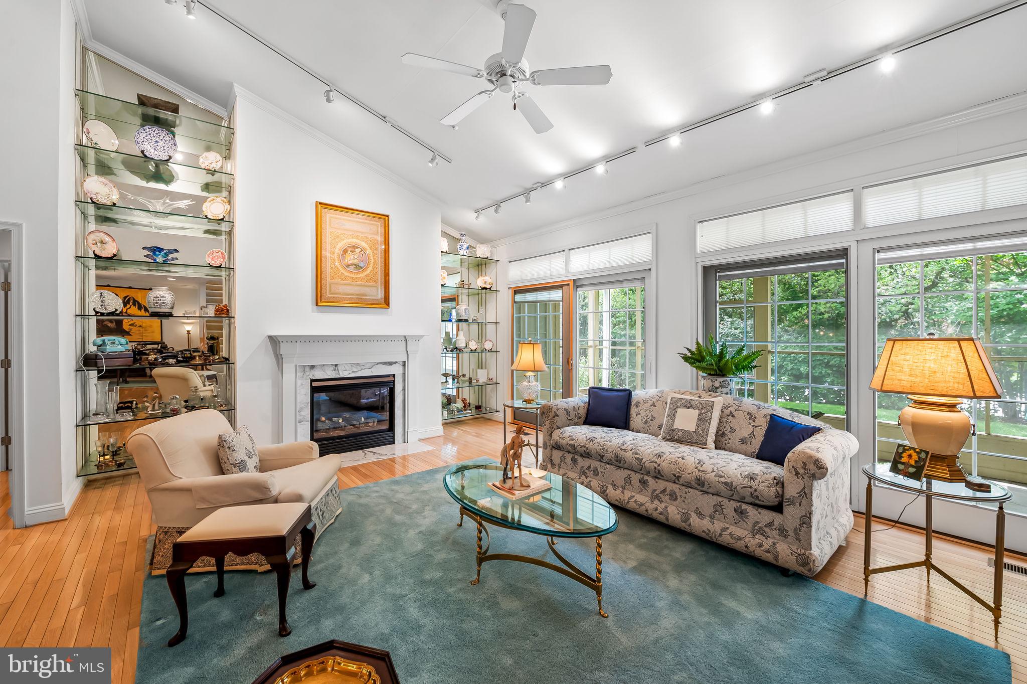 16 Roland Green, Unit 8 Baltimore, MD 21210 - Photo 9 of 55 a living room with furniture a fireplace and a large window