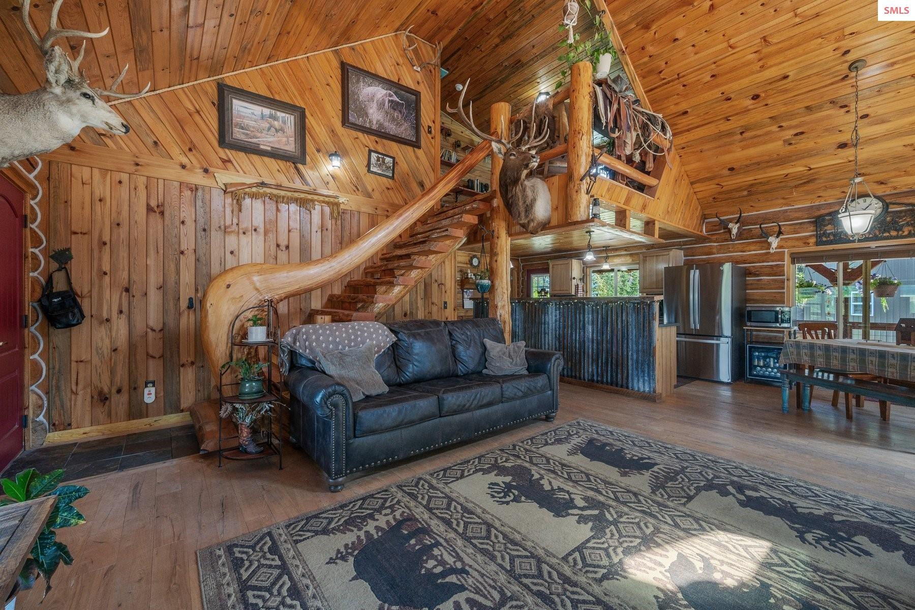 124 Brown Creek Road Naples, ID 83847 - Photo 3 of 65 With Custom Warm Wood Accents
