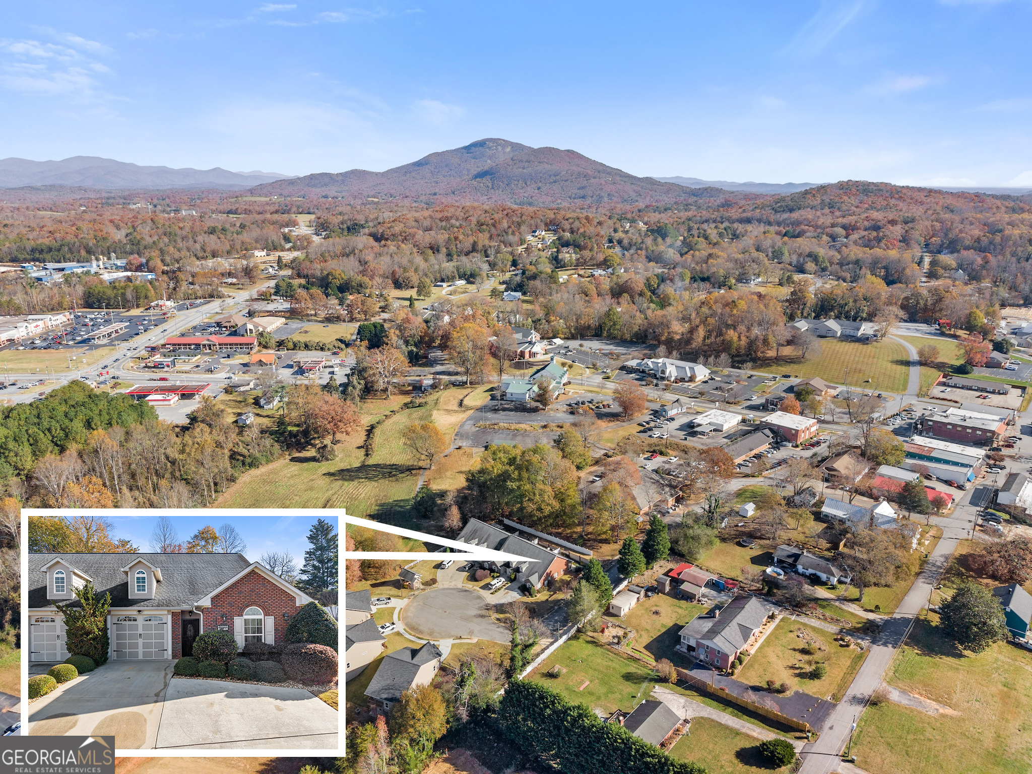 92 Colonial Drive, Unit 1 Cleveland, GA 30528 - Photo 2 of 43 an aerial view of residential houses and city view