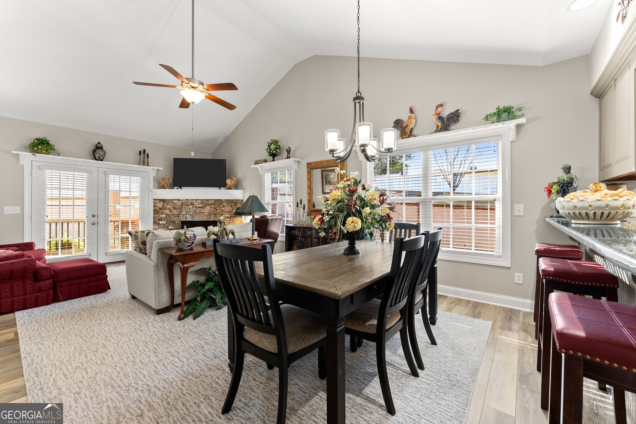 92 Colonial Drive, Unit 1 Cleveland, GA 30528 - Photo 8 of 43 a view of a dining room with furniture window and outside view