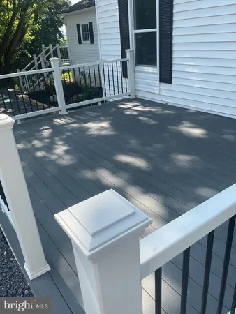 a view of outdoor space and deck