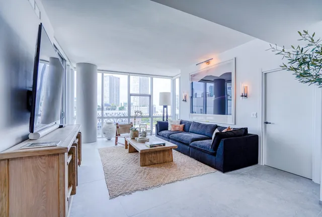 a plant is in front of a building