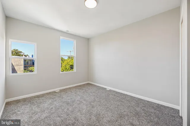 a view of an empty room