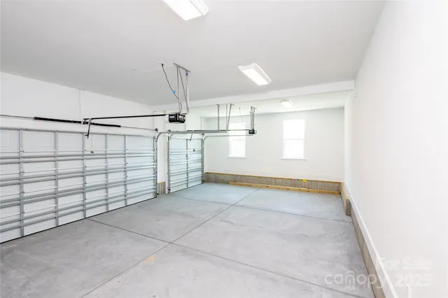 a view of a patio with wooden floor
