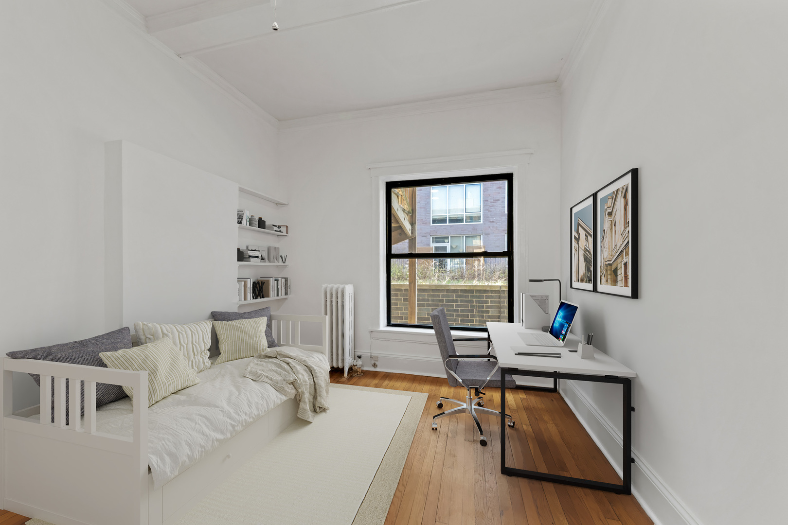 728 West Sheridan Road, Unit 2N Chicago, IL 60613 - Photo 12 of 18 a bedroom with furniture and a window