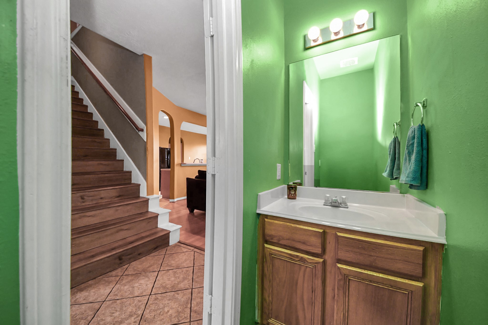 23814 Spring Dane Drive Spring, TX 77373 - Photo 11 of 41 a bathroom with a sink and a mirror