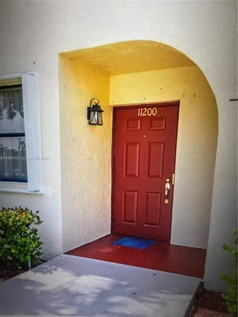 a view of front door