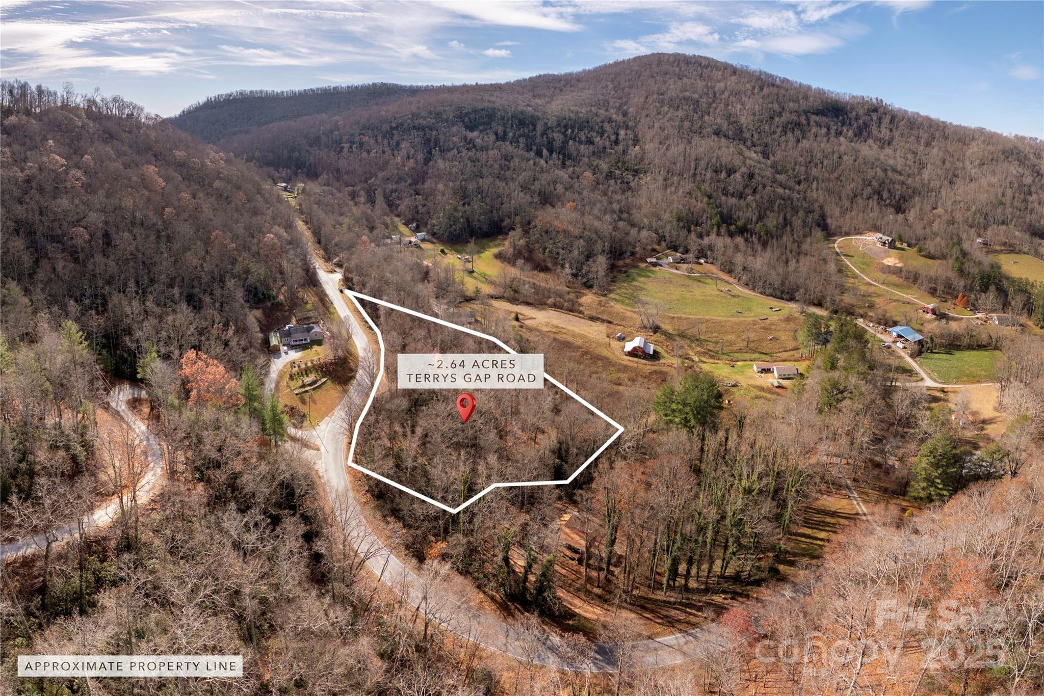 0 Terrys Gap Road Fletcher, NC 28732 - Photo 5 of 12 an aerial view of a house with a yard