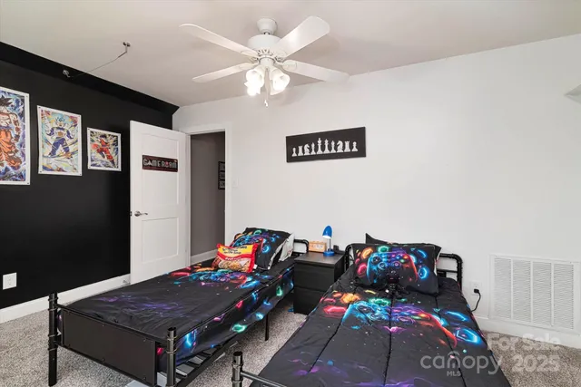 a view of a balcony with furniture