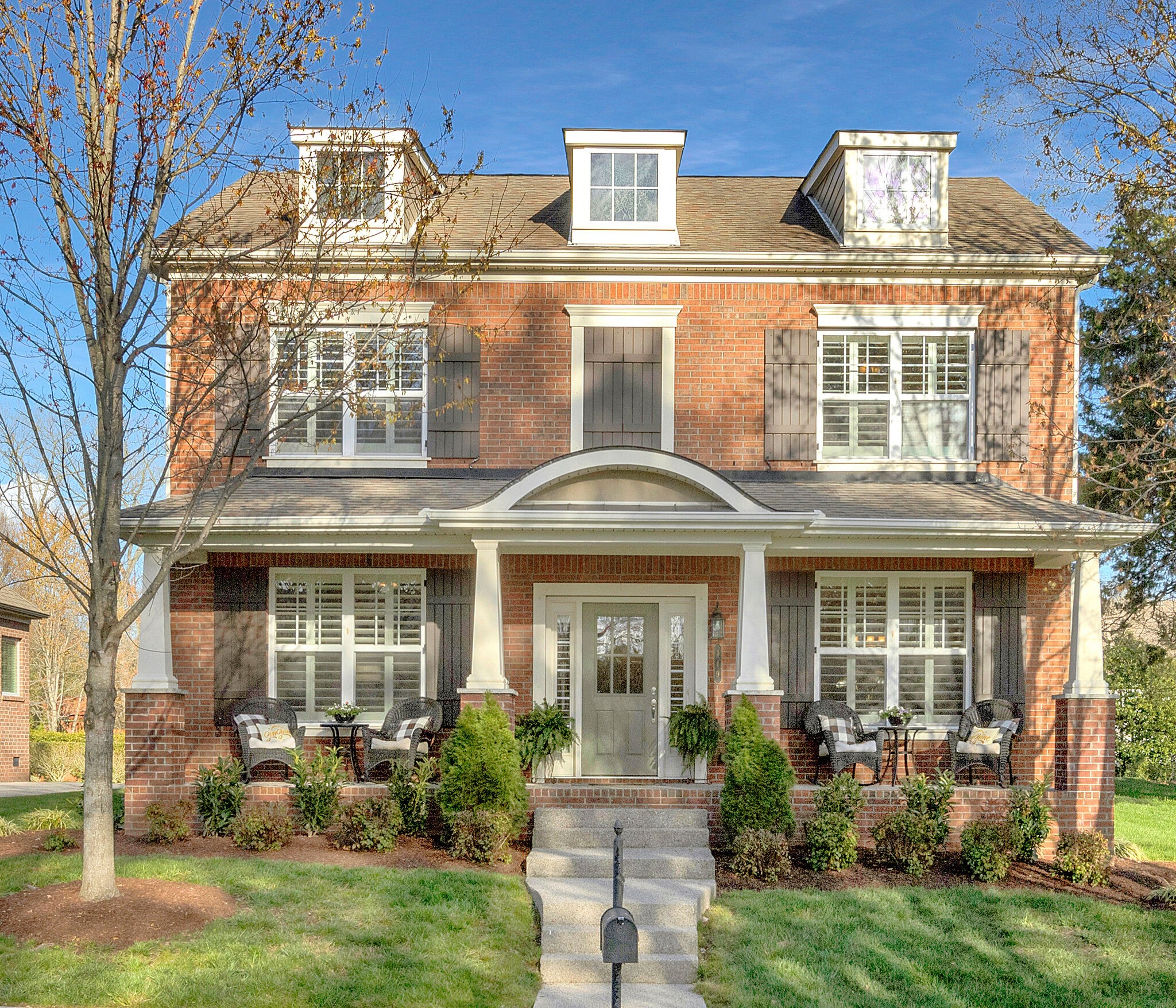 front view of house with a yard