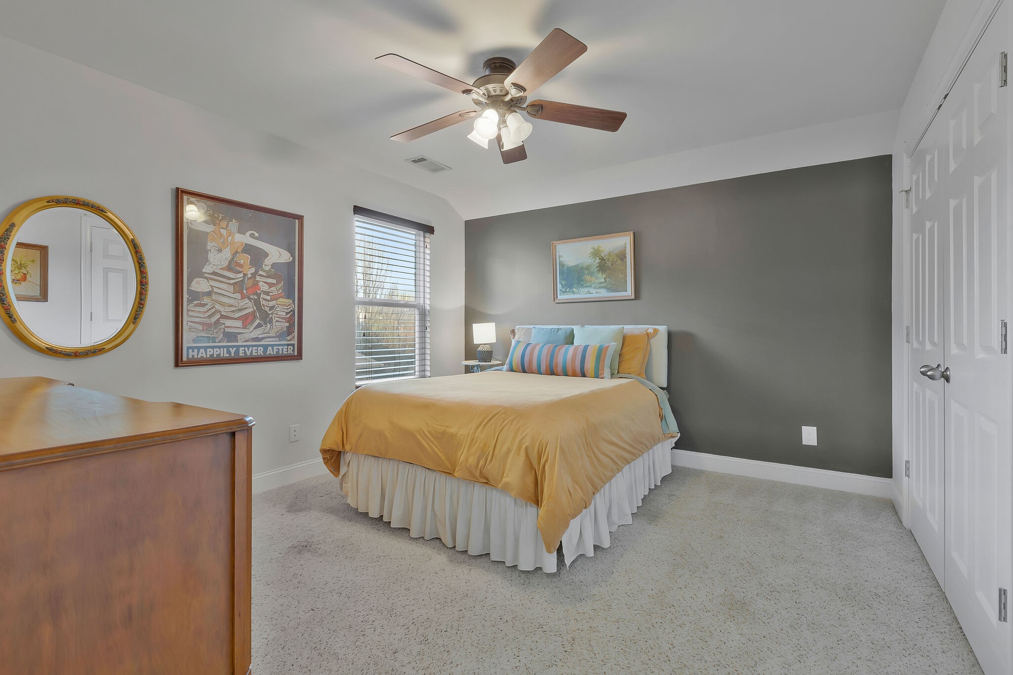 119 Verde Meadow Drive Franklin, TN 37067 - Photo 25 of 35 a spacious bedroom with a bed and a chandelier