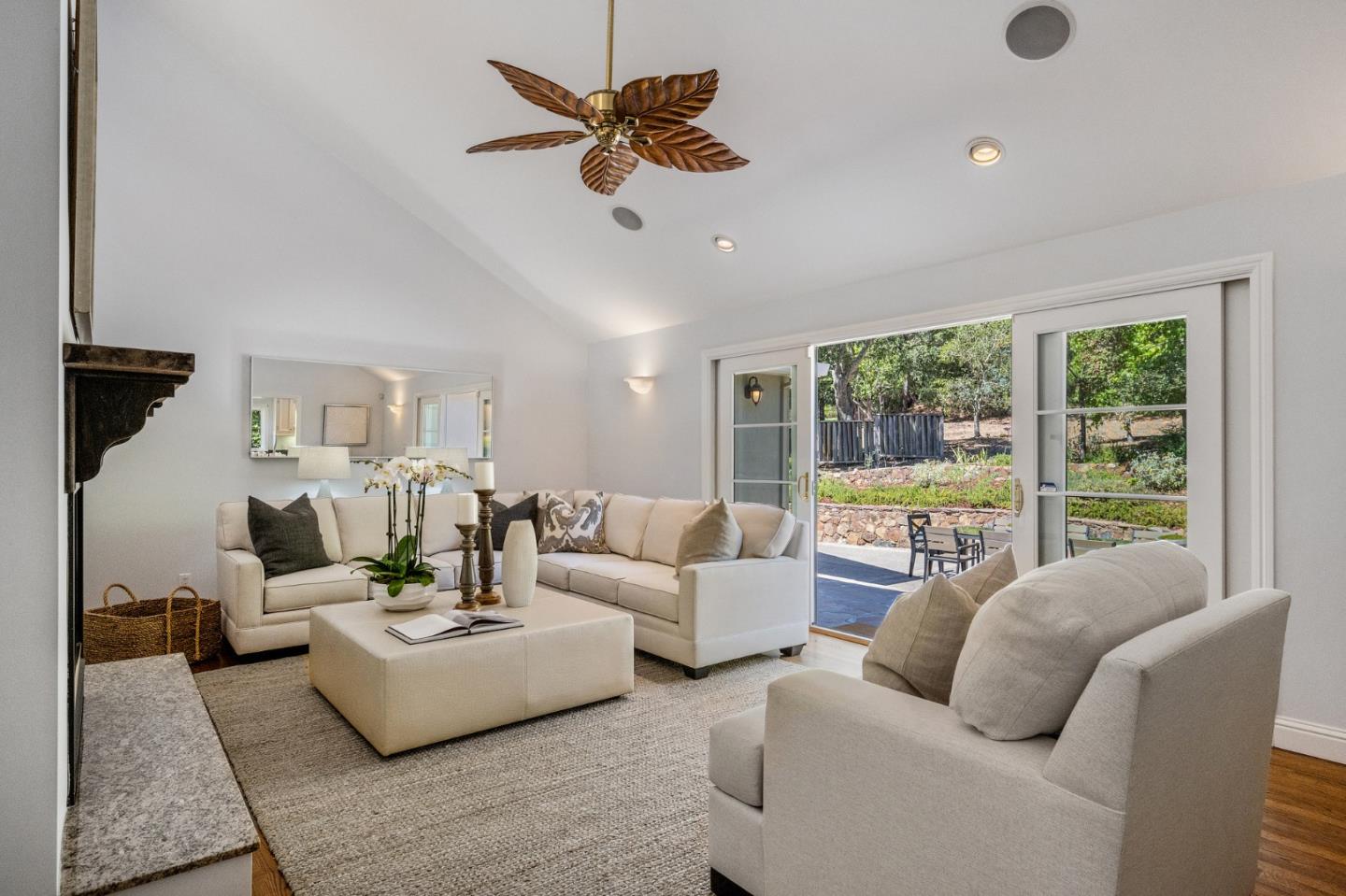 1585 Canada Lane Woodside, CA 94062 - Photo 10 of 46 a living room with furniture and a large window