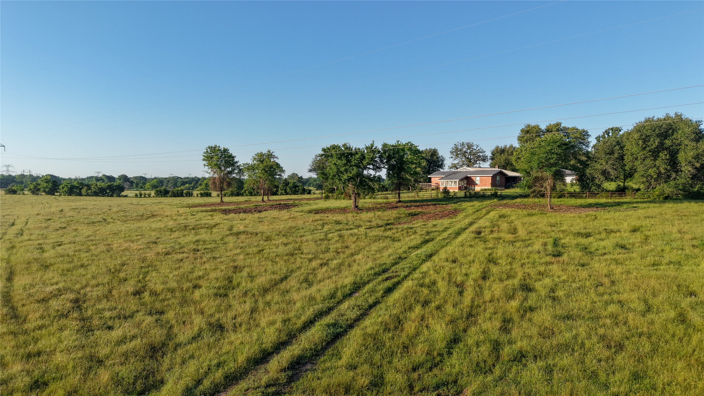 3765 Poteet Road Normangee, TX 77871 - Photo 8 of 37 a view of a big yard with plants and large trees