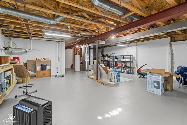 a view of storage and utility room