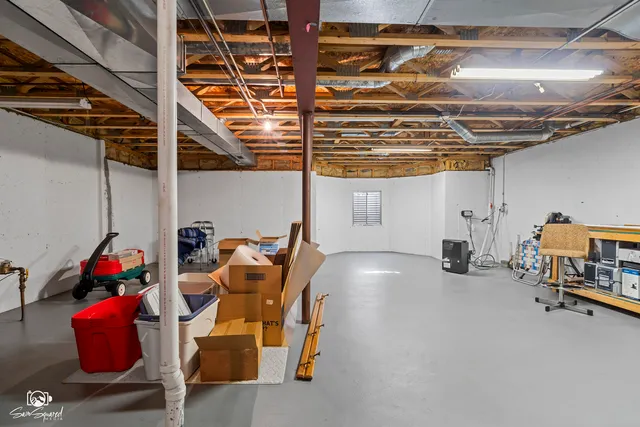 a view of storage and utility room