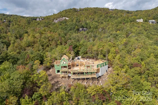a bird view of a house