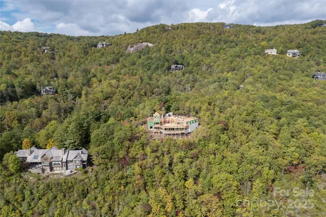 a view of a lake with houses