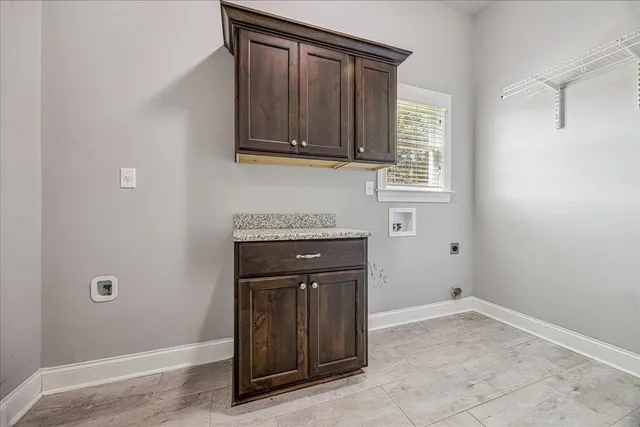 a view of a storage and utility room