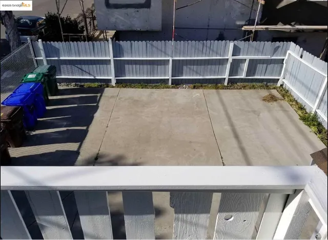 a view of wooden deck