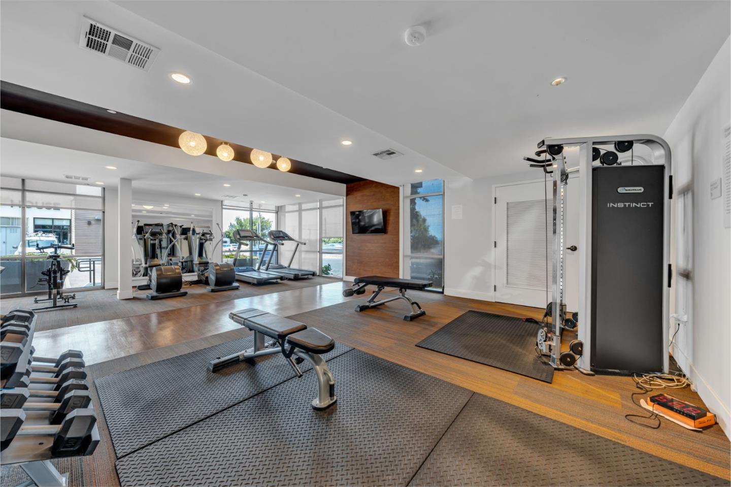 400 El Camino Real, Unit 117 Belmont, CA 94002 - Photo 35 of 54 a view of a room with gym equipment