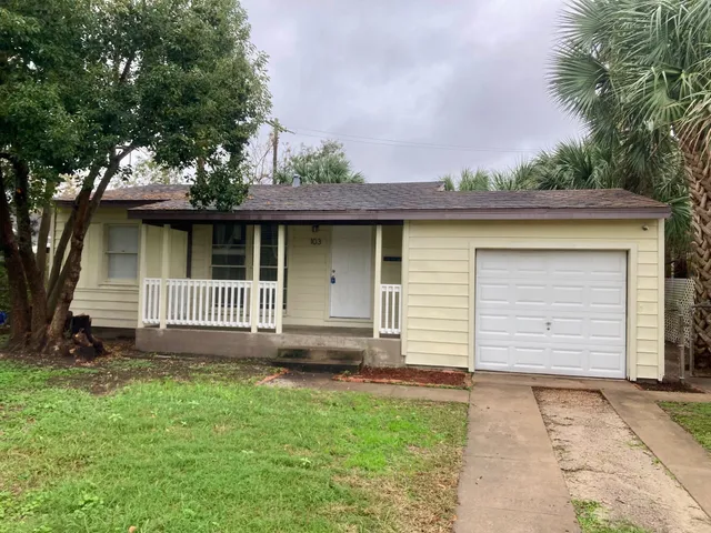 a front view of a house